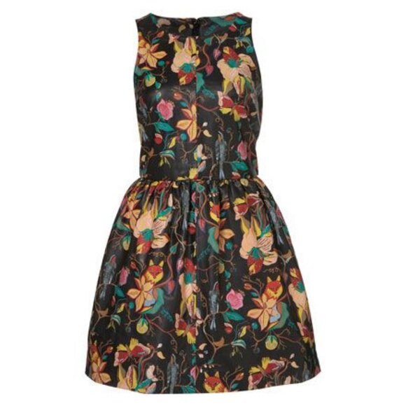 Topshop Hand Painted Leather Dress ASO Demi Lovato - Picture 3 of 11